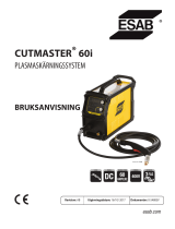 ESAB ESAB Cutmaster 60i Plasma Cutting System Användarmanual