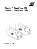 ESAB Warrior™ YardFeed 200, Warrior™ YardFeed 200w Användarmanual