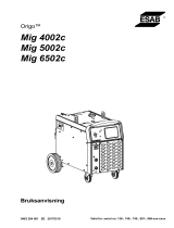 ESAB Mig 4002c, Mig 5002c, Mig 6502c Användarmanual