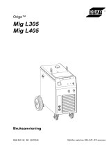 ESAB Mig L305, Mig L405 Användarmanual