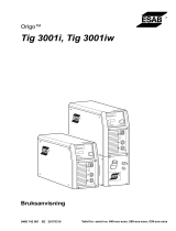 ESAB Tig 3001iw Användarmanual