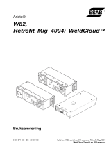 ESAB W82, Retrofit Mig 4004i WeldCloud™ Användarmanual