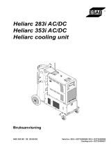 ESAB Heliarc 283i AC/DC, 353i AC/DC, Heliarc Cooling Unit Användarmanual