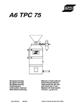 ESAB A6 TPC 75 Användarmanual