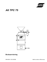 ESAB A6 TPC 75 Användarmanual