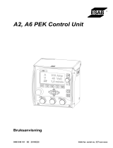 ESAB A2, A6 PEK Control Unit Användarmanual