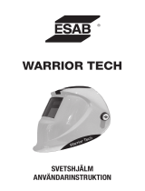 ESAB Warrior Tech welding helmet Användarmanual