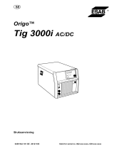 ESAB Tig 3000i AC/DC Användarmanual