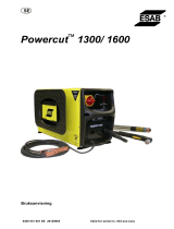 ESAB PowerCut 1300/1600 Användarmanual