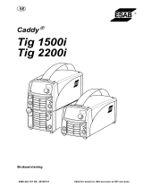 ESAB Tig 1500i, Tig 2200i, Caddy® Tig 1500i, Caddy® Tig 2200i Användarmanual