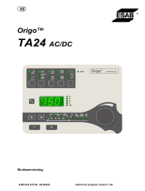 ESAB TA24 AC/DC Origo™ Användarmanual