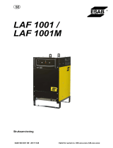 ESAB LAF 1001 / LAF 1001M Användarmanual