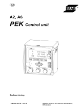 ESAB A6 PEK Control Unit Användarmanual