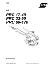 ESAB PRC 60-170 - A21 PRC 17-49 Användarmanual