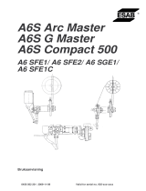 ESAB A6S Arc Master/ A6S G Master/ A6S Compact 500 Användarmanual