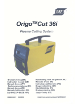 ESAB Origo™ Cut 36i, Origo™Cut 36i Användarmanual