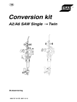 ESAB Conversion kit A2 / A6 SAW SINGEL → TWIN Användarmanual