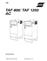 ESAB TAF 800 / TAF 1250 Användarmanual