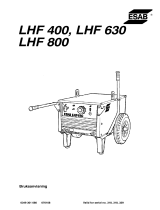 ESAB LHF 400, LHF 630, LHF 800 Användarmanual