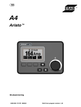 ESAB Control panel A4 Användarmanual