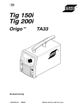 ESAB Origo™ Tig 150i Användarmanual