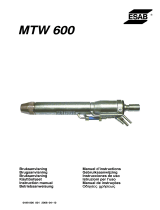 ESAB MTW 600 Användarmanual