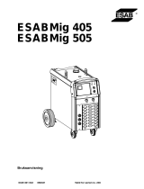 ESAB Mig 405, Mig 505 Användarmanual