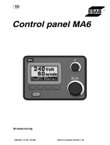 ESAB Control panel MA6 Användarmanual