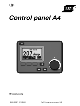 ESAB Control panel A4 Användarmanual