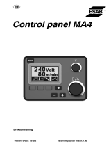 ESAB Control panel MA4 Användarmanual