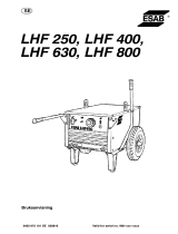 ESAB LHF 250 Användarmanual