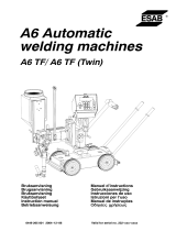 ESAB A6 Automatic welding machines A6 TF/ A6 TF Användarmanual