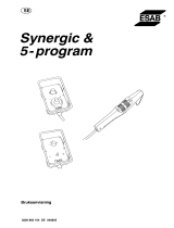ESAB Synergic & 5-Program Remote controls Användarmanual
