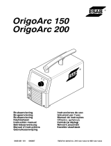 ESAB Origo™Arc 150, Origo™Arc 200 Användarmanual