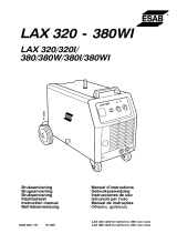ESAB LAX 320, LAX 380 Användarmanual