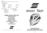 ESAB Aristo® Tech Användarmanual