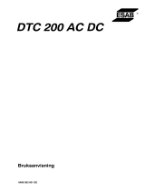 ESAB DTC 200 AC/DC Användarmanual
