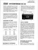 ESAB KB 250 Användarmanual