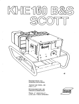 ESAB KHE 160 B&S SCOTT Användarmanual