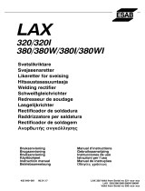 ESAB LAX 320, LAX 380 Användarmanual