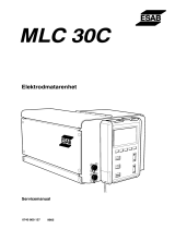 ESAB MLC 30C Användarmanual