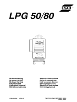 ESAB LPG 50, LPG 80 Användarmanual