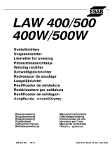 ESAB LAW 400, LAW 500 Användarmanual