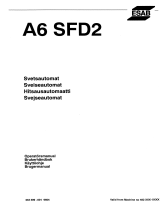 ESAB A6 SFD2 Användarmanual