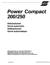 ESAB POWER COMPACT 200 Användarmanual