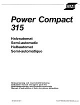 ESAB POWER COMPACT 315 Användarmanual