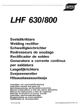ESAB LHF 630, LHF 800 Användarmanual