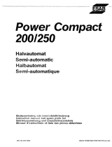 ESAB POWER COMPACT 200/250 Användarmanual