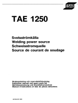 ESAB TAE 1250 Användarmanual
