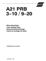 ESAB A21 PRB 9-20 Användarmanual